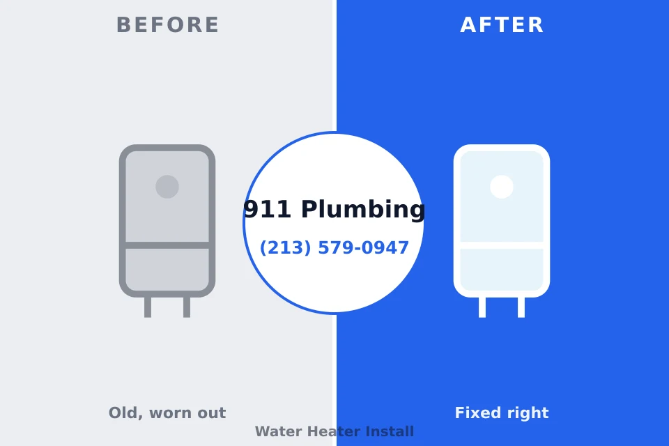 Before and after: plumbing repair Duncansville, PA